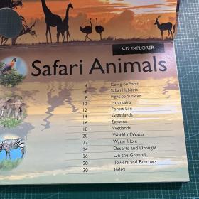 3-D Explorer: Safari Animals 3D探索系列：野生动物(立体书)［精装］