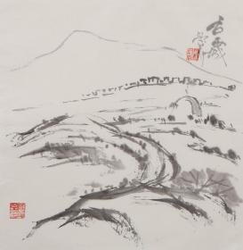 （保真）侯崇义：1930年出生，山西榆次人，上世纪毕业于天津美术学院，毕业后曾在河北大学，晋中学院美术系任教，副教授，晋中学院学术委员，中国美术家协会会员等美誉，他长期从事山水画教学研究，作品具有鲜明的个性，用笔行云流水，用墨黑白对比强烈，画面构图满而不塞，部分作品已被中外人士收藏，传略载入“中国艺术家大辞典”，“世界美术家传集”“世界名人录”等辞书中！