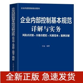 企业内部控制基本规范详解与实务风险点识别+关键点把控+实操范本+案例详解