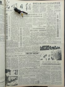 1991年4月23日《光明日报》：【安徽省安庆市退休教师辛育荪创作“金属画”，有照片；】~（版面齐全，放心购买）。