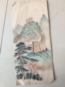 手绘画，如图