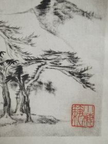 珂罗版《八大山人神品》*四张散页*百年精印。大正8年（1919）年珂罗版精印。长尾雨山题、小林忠次郎发行。 品相完好，有衬纸，尺寸37*27厘米。原书完整要大几千块钱。