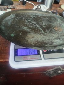 厚实的很的老铜茶盘！完整无缺按图发货！不变形！拍前慎重考虑！传世包浆！