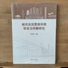 城市法治营商环境软实力问题研究【未开封】