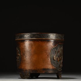 旧藏铜造梵纹香炉