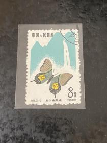 特56《蝴蝶》盖销散邮票20-9“金斑喙凤蝶