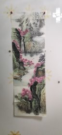 无款山水画很漂亮 意境不错，