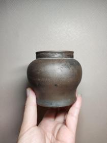 明末清初紫砂罐！可以做茶叶罐！高度8厘米！