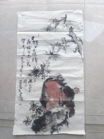 崔君沛 人物画 1950年生，国内连坛久负盛名的连环画名家 广东番禺人，上海人民美术出版社专职画家，上海美术家协会会员。毕业于上海大学美术学院和交通大学文艺系。历任上海人民美术出版社美术编辑、专职画家，中国美术家协会 尺寸78x48cm 作品保真