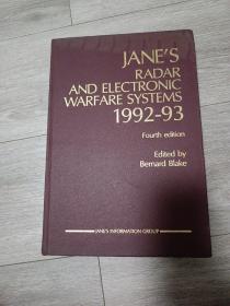 JANE'S RADAR AND ELECTRONIC WARFARE SYSTEMS1992-93   Fourth edition    ( 简氏雷达和电子战系统1992_93年第四版)(馆藏)