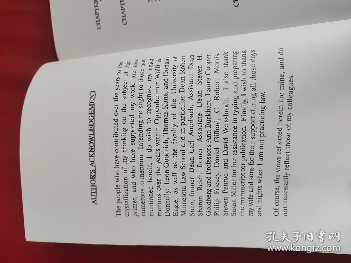 点击查看原图 Primer on the Analysis & Presentation of Legal Argument...  (小16开 ) 【详见图】