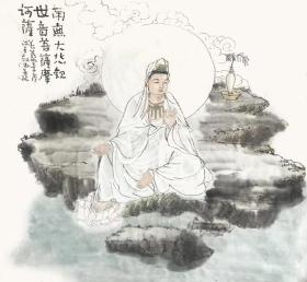 养慈居士周晶观音作品1
中国佛教协会原会长一诚长老入室弟子