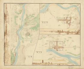 艺术微喷古地图1882 奉天府盛京城内外图册 铁岭县 兴京 开原县等图。纸本大小48.6*58.72厘米。宣纸艺术微喷复制。