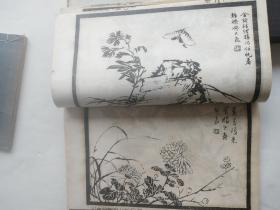 民国14年 (1925) 九思斋主编《三希堂画宝又名三希堂画谱大观（菊谱大观两册） 莫厘山人编辑 上海大华书局出版发行