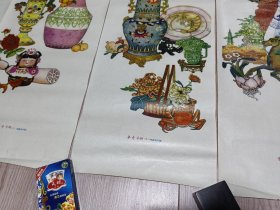 杨柳青年画，包老。争奇斗艳，【名家作品】稀少，喜欢的朋友不要错过