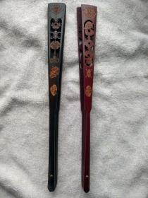 旧藏八十年代老扇骨（书画扇扇骨）两把，没有扇面，是十寸15方的，十三根小骨两个大边的，扇面和现在的十寸15方的相同，包浆厚重。本店多拍邮费合并一公斤以内一个价格