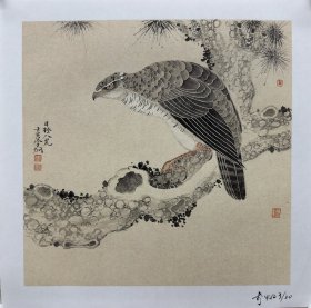 A112. 名家软片镜心，李炯亲笔签名限量版画（3/20） 带合影及视频