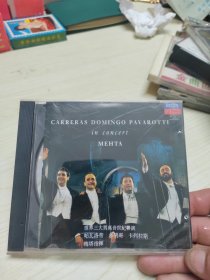 CD CARRERAS DOMINGO PAVAROTTI in concert 世界三大男高音世纪音乐会（光盘品好）