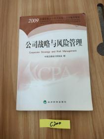 2009年度注册会计师全国统一考试辅导教材：公司战略与风险管理