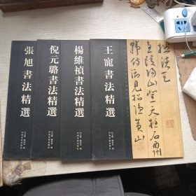 中国历代书法名家作品精选系列【 倪元璐书法精选、 张旭书法精选 、 王寵书法精选 、杨维禎书法精选】4本合售