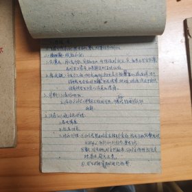 1961年兰 州 军 区总医院附设护士学校<61年级2区队>某张姓学员上课笔记本9本（其中有4本分别是2本装订在一起），总计是7本。基本全写满，几百页。