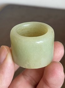 清代和田玉扳指老扳指指环戒指配饰饰品首饰古玉器老玉雕玉石