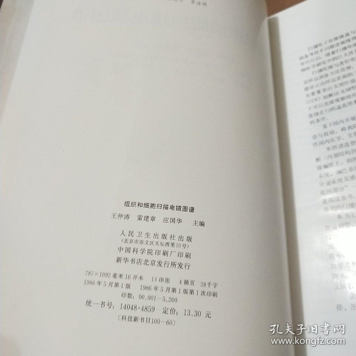 组织和细胞扫描电镜图谱