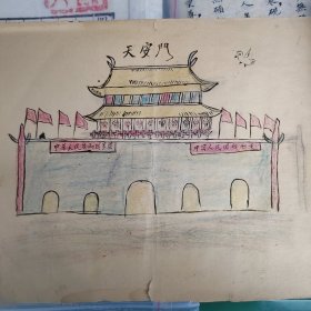 天安门漫画，和平鸽，中国人民团结起来