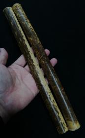 老梅鹿竹扇料，老料，尺寸：31x2.2cm。