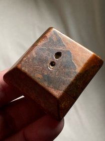 老玉印章，品相完好无瑕疵，无印纽。适合金石篆刻爱好者。