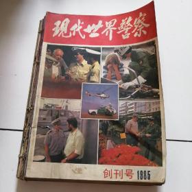 85年创刊号到第10期（少第4期，共计9册）《现代世界警察》+88年2.+87年6+87年2共计12册合售，品佳如图