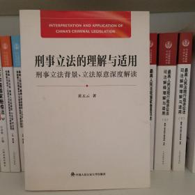 刑事立法的理解与适用：刑事立法背景、立法原意深度解读