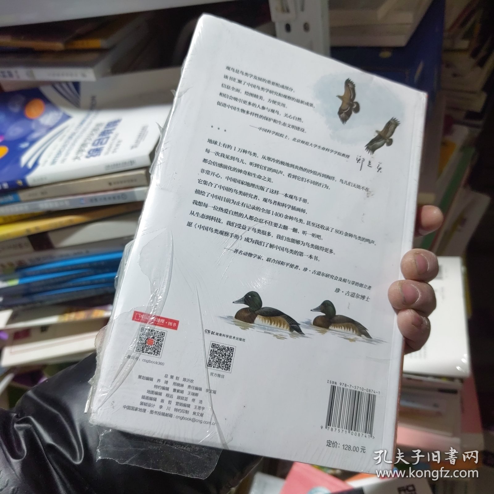 全新 中国鸟类观察手册：赠送超写实大师级装帧画（鸳鸯！雕鸮！猎隼！双角犀鸟！）9787571008741