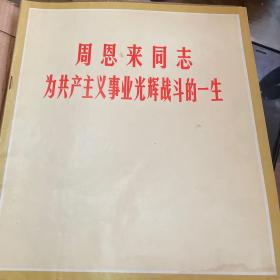 周恩来同志为共产主义事业辉煌战斗的一生