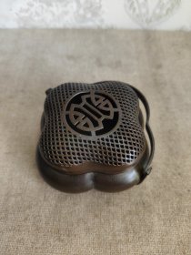 紫铜手炉分量重 包浆一流手头好赔钱处理450元不议价