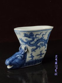 明永乐青花酒杯，全品，保存完整