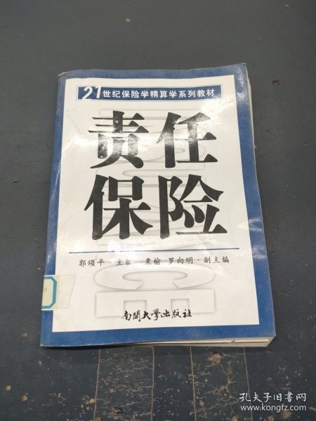 21世纪保险学精算学系列教材：责任保险