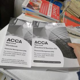 ACCA  Approved  Workbook、ACCA  Approved  Ptactics    Practice Revision Kit   2本合售  财务管理 For exams in September 2021, December 2021, March 2022 and June 2022适用于2021 9月、2021 12月、2022年3月和2022年6月的考试