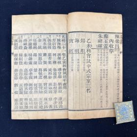 光绪二十一年（1895）会试同年齿录 一函四册 清刊本（科举）