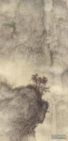 艺术微喷 李华弌 2005年作 远山盖雾30x61厘米