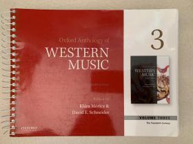 现货 Oxford Anthology of Western Music: The Twentieth Century Vol.3  Spiral-bound  英文原版  牛津西方音乐史