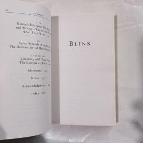 Blink：The Power of Thinking Without Thinking  眨眼：不假思索的思考的力量