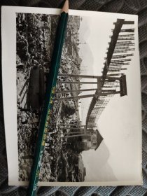 1974年照片，十大精神鼓舞下四川省都江堰灌区人民修建水利工程