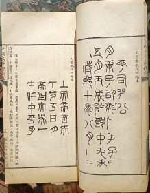 中国文字学概略（书上有藏书家印章，有藏书家的批注文字，有折叠和修复痕迹，整部书保存基本完好，文字完整。）