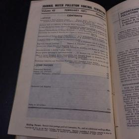 JOURNAL WATER POLLUTION CONTROL FEDERATION  Vol.43 No.1-4 Jan-Apr  +Vol43 No5-8 May-Aug+Vol43.No9-12 Sept-Dec 1971（水污染控制联合会杂志）月刊1-12合订本 3本合售英文版