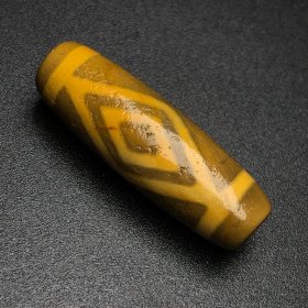 藏区回流老料高油包浆【金刚两眼天珠】