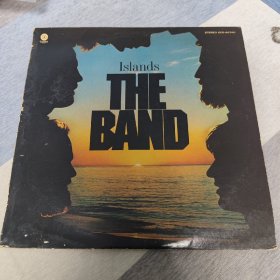 The Band-Islands，日版12寸黑胶唱片LP，盘面多极细微擦痕，无底噪。封套破损较旧，无侧标