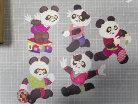 熊猫民间剪纸