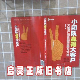 小团队赢得大客户 肖建中 广东省出版社