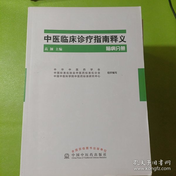 中医临床诊疗指南释义 脑病分册